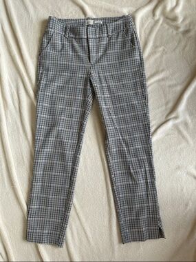 a new day Black & White Checked Plaid Slim women’s capri Pants 2